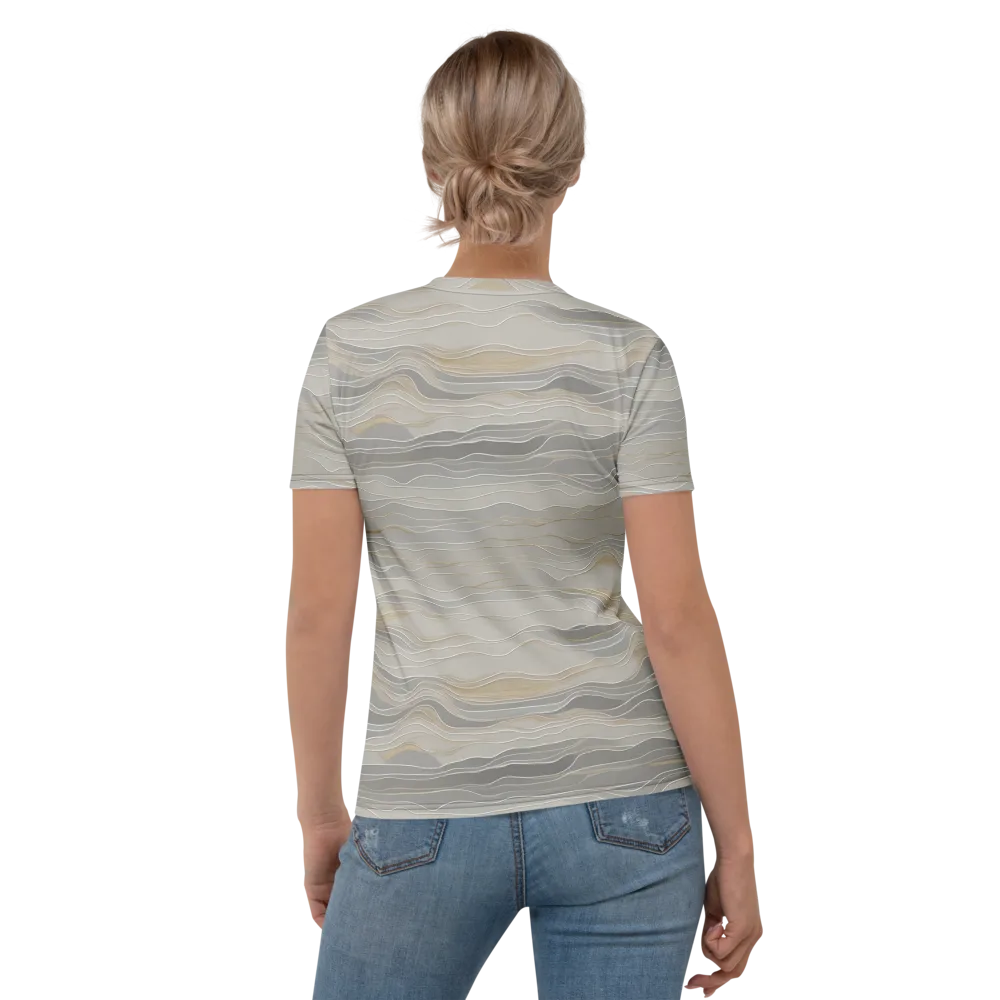 Silk Current on Women's Crew Neck T-Shirt — Back