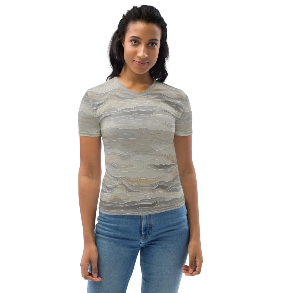 Silk Current on Women's Crew Neck T-Shirt — Front
