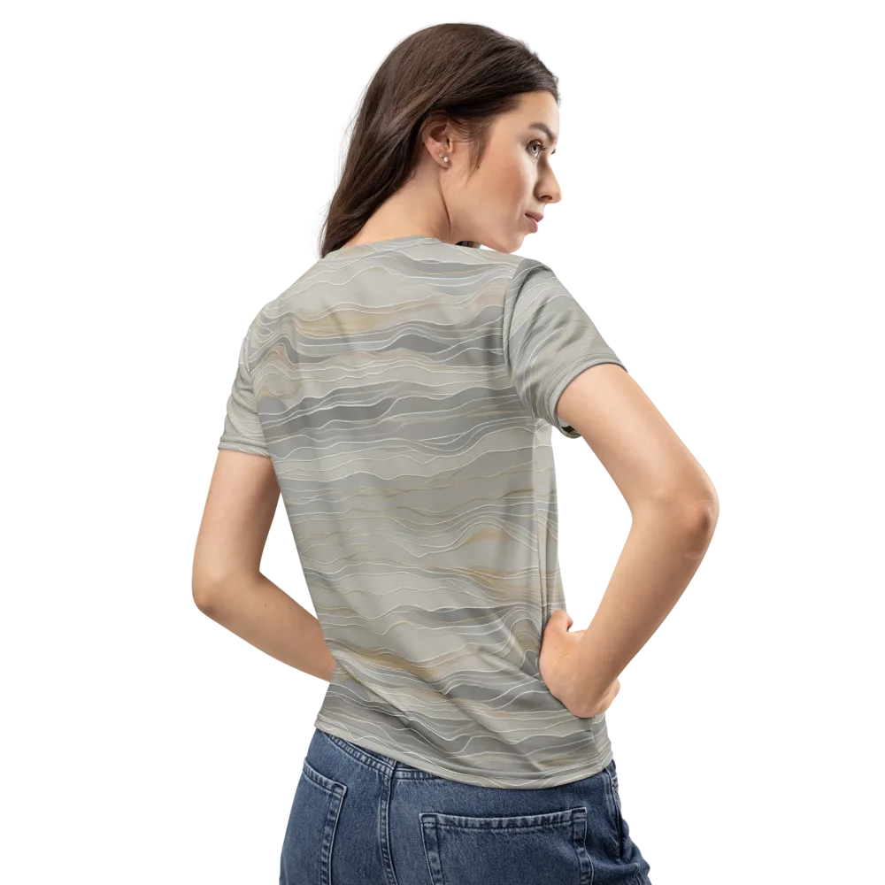 Silk Current on Women's Crew Neck T-Shirt — Back