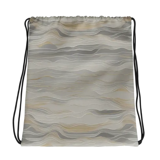 Silk Current on a Drawstring Bag