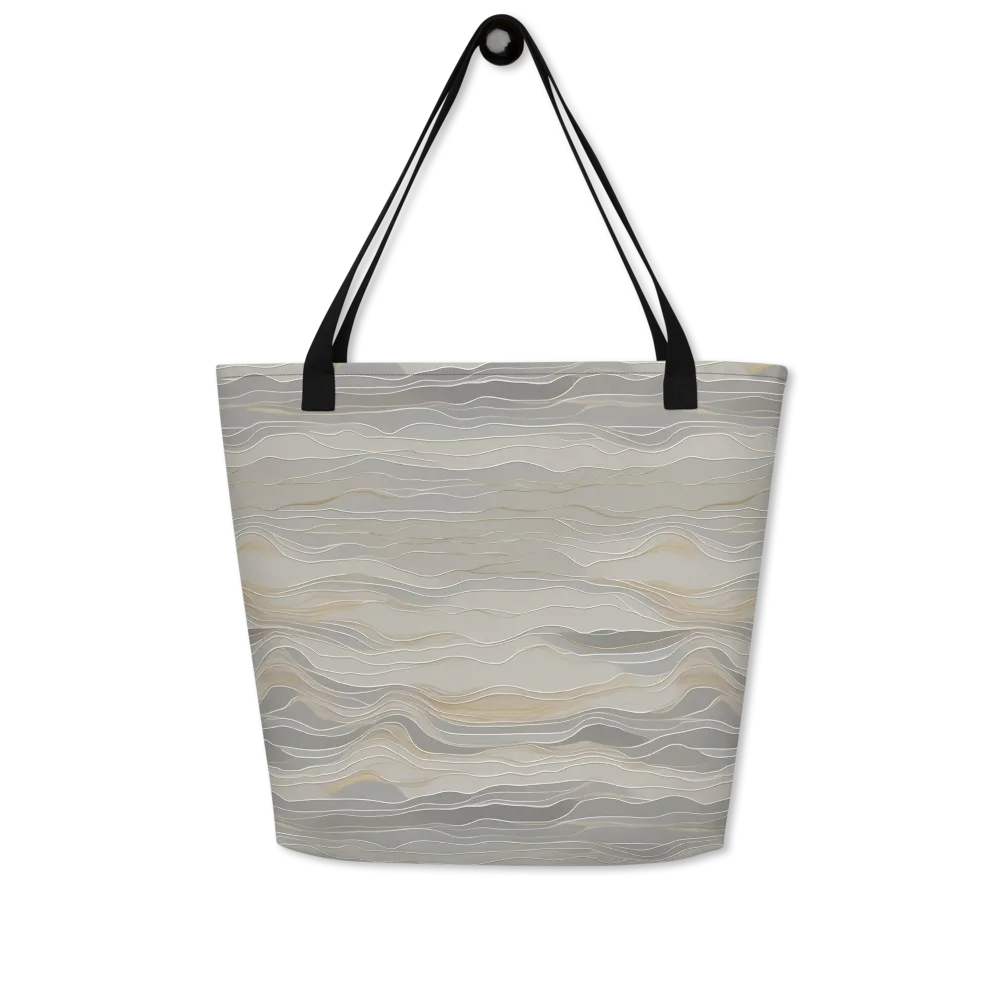 Silk Current on Large Tote Bag W/ Pocket — Front