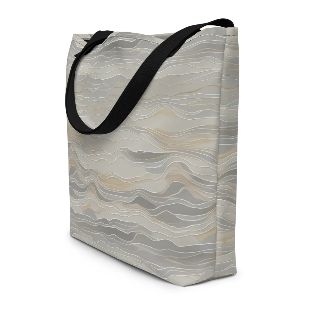 Silk Current on Large Tote Bag W/ Pocket — Front