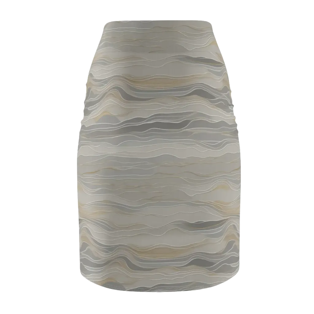 Silk Current on Pencil Skirt — Back