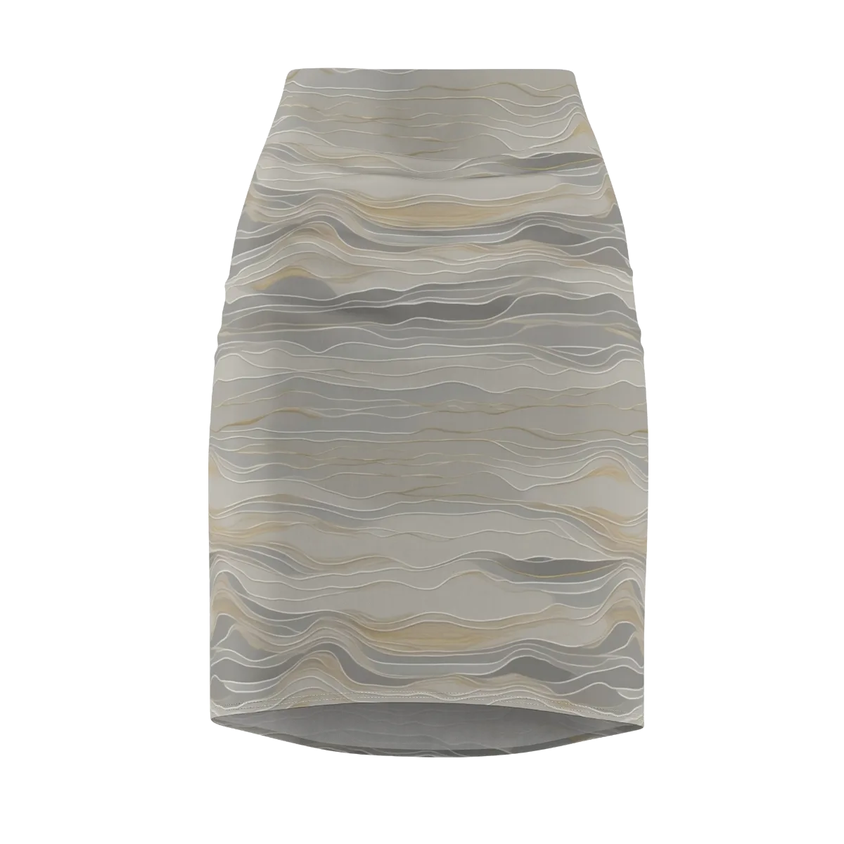 Silk Current on Pencil Skirt — Front
