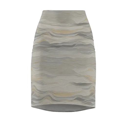 Silk Current on a Pencil Skirt