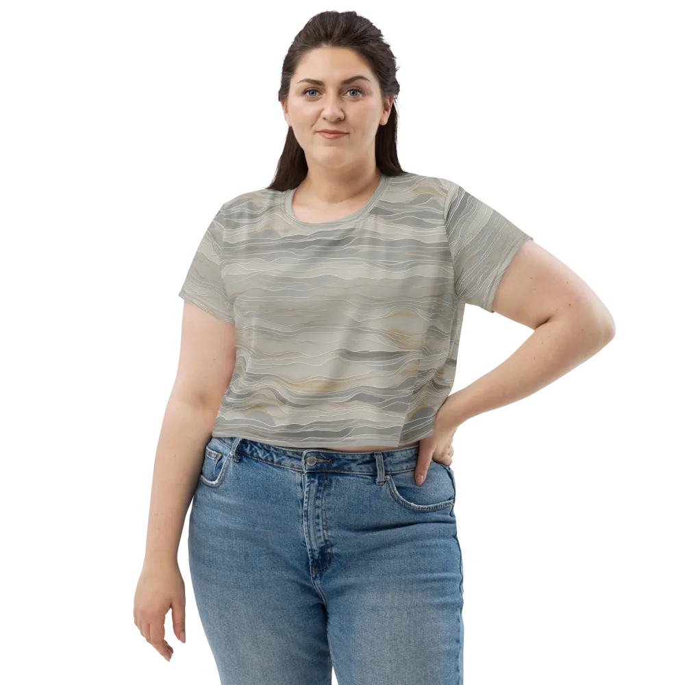 Silk Current on Crop Tee — Front