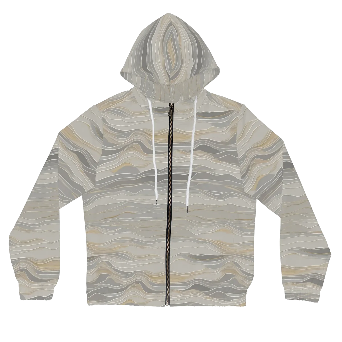Silk Current on Women's Full-Zip Hoodie — Front