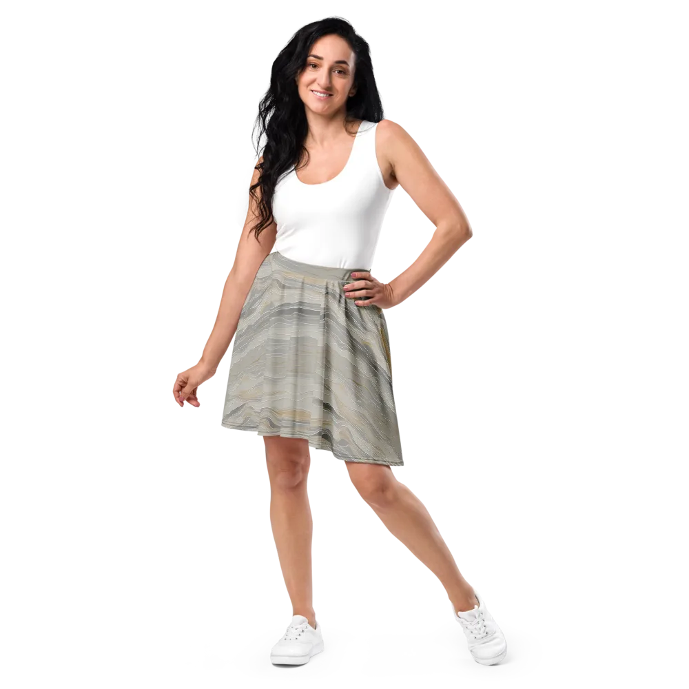 Silk Current on Skater Skirt — Front