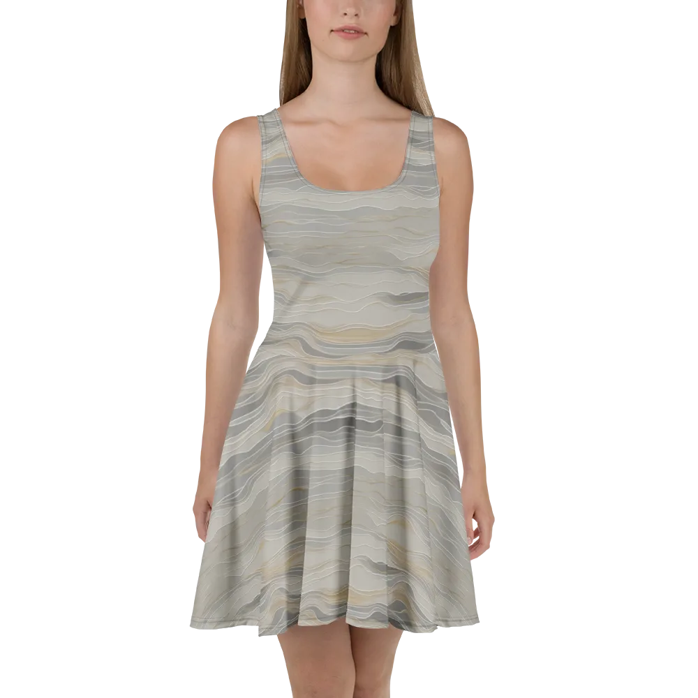 Silk Current on Skater Dress — Front