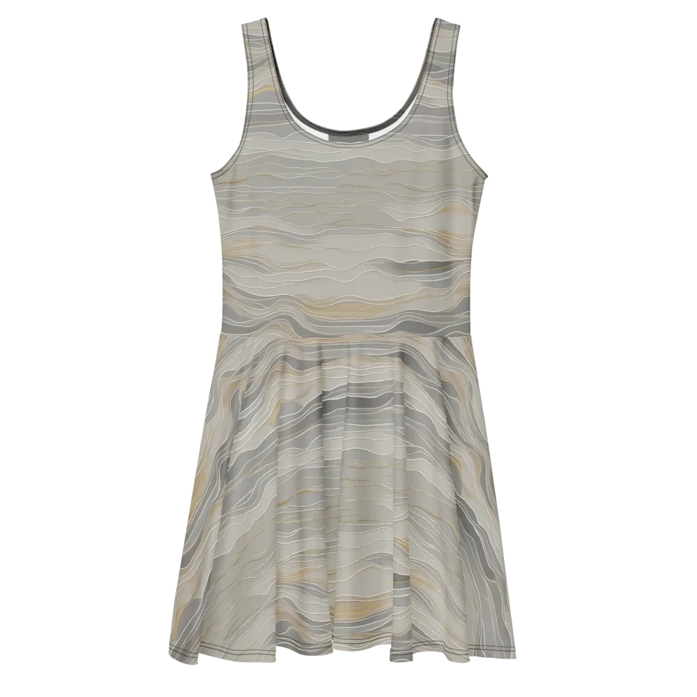Silk Current on Skater Dress — Front