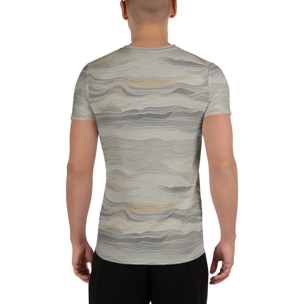 Silk Current on Men's Athletic T-Shirt — Back