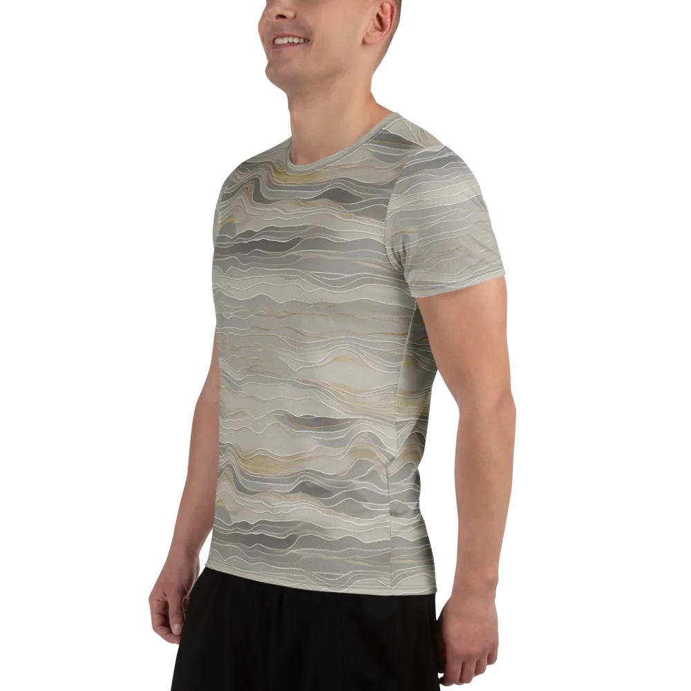Silk Current on Men's Athletic T-Shirt — Left