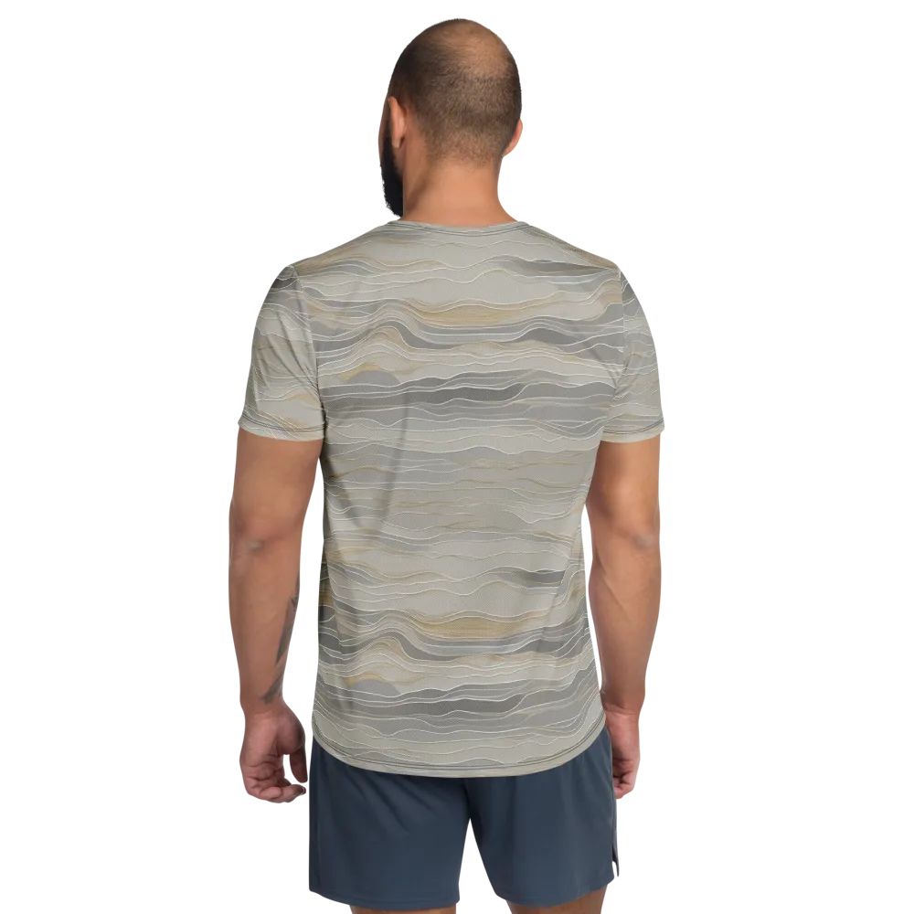 Silk Current on Men's Athletic T-Shirt — Back