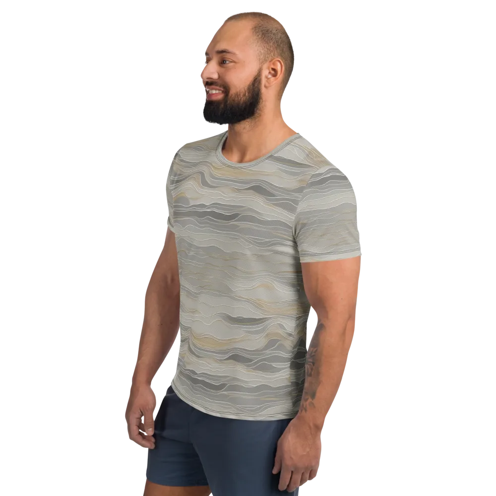Silk Current on Men's Athletic T-Shirt — Left