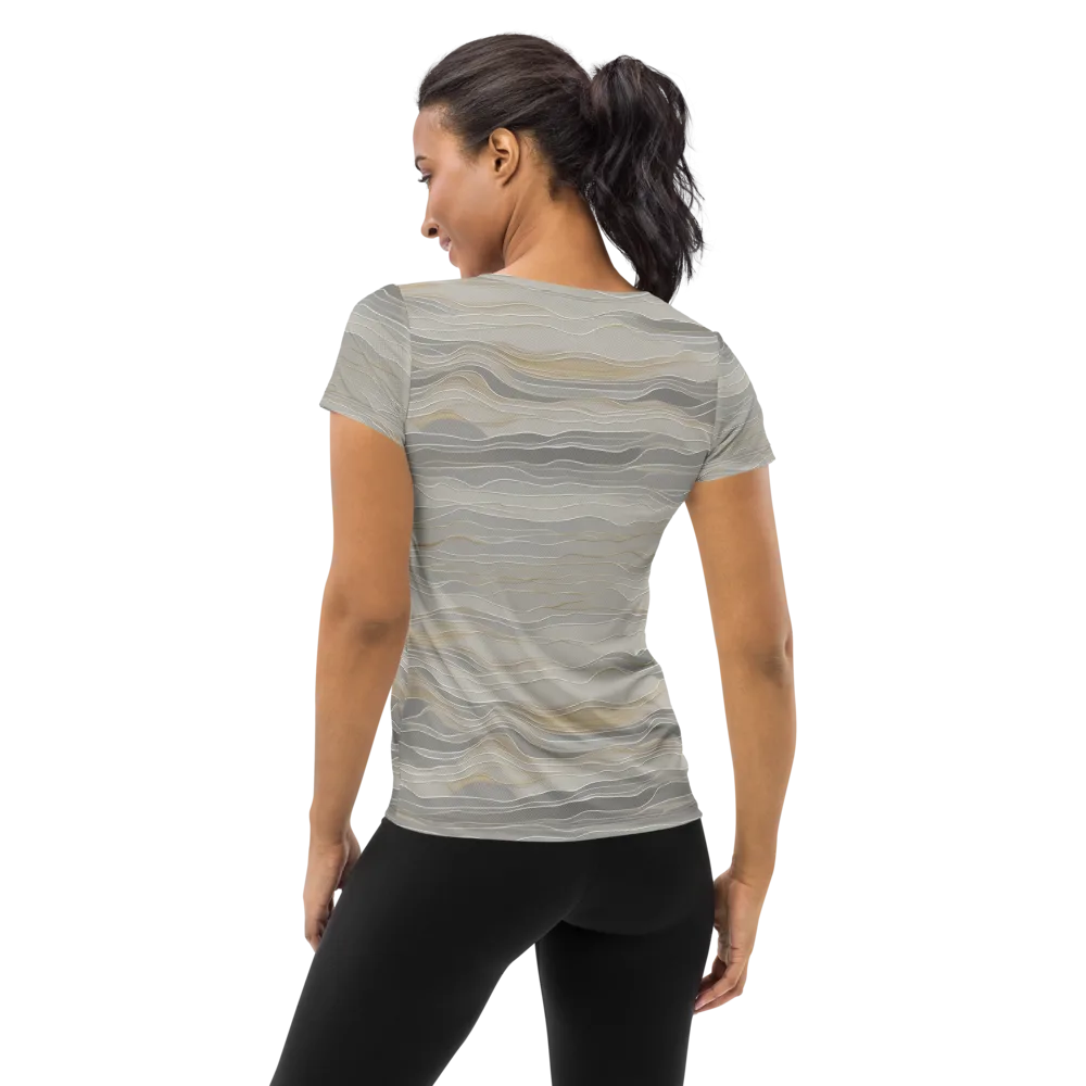 Silk Current on Women's Athletic T-Shirt — Back