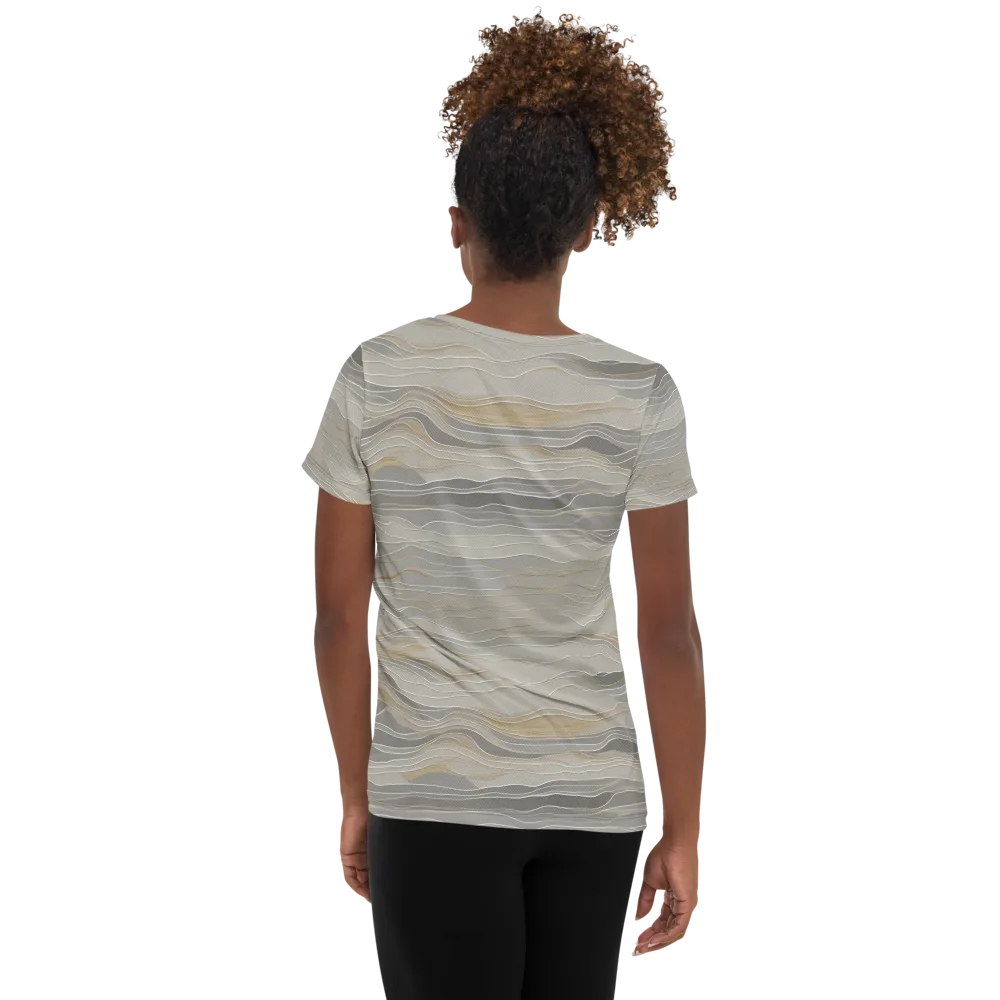 Silk Current on Women's Athletic T-Shirt — Back