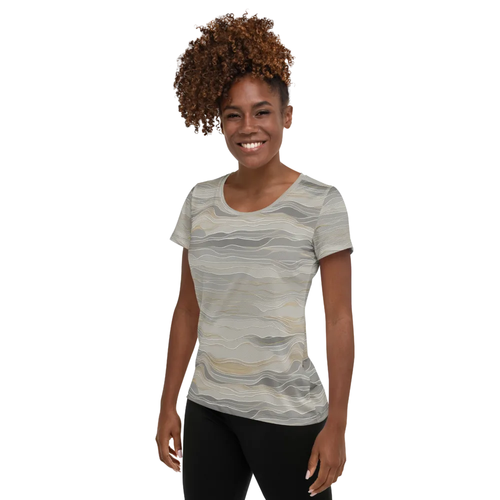 Silk Current on Women's Athletic T-Shirt — Left