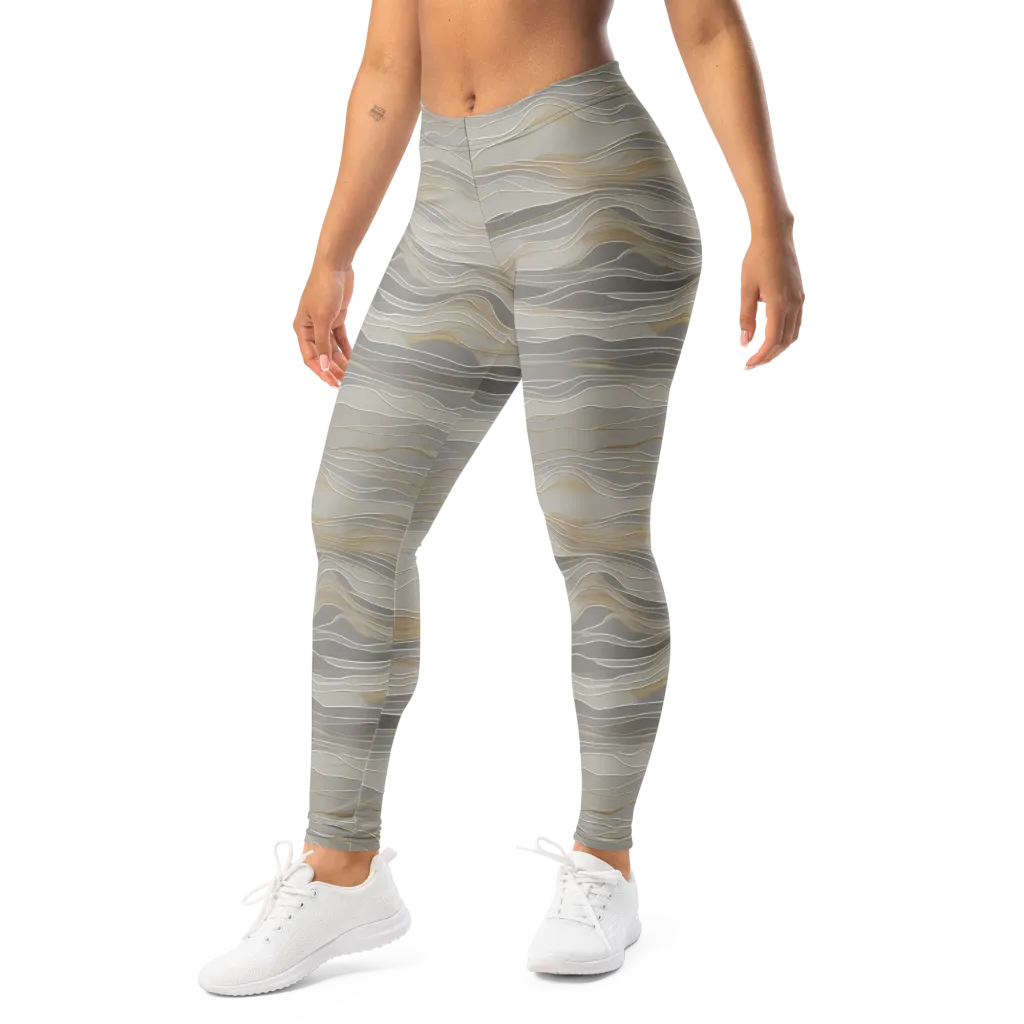 Silk Current on Leggings — Left Front