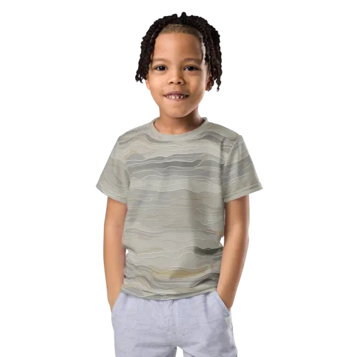 Silk Current on a Kids Crew Neck T-Shirt