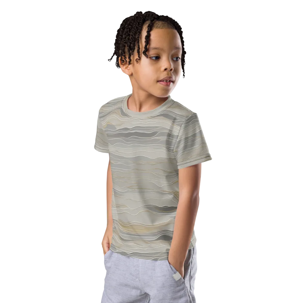 Silk Current on Kids Crew Neck T-Shirt — Left Front