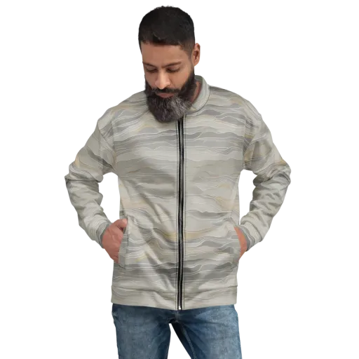 Silk Current on a Bomber Jacket
