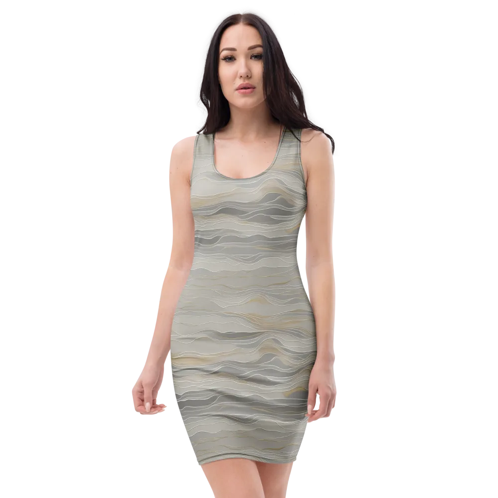 Silk Current on Bodycon Dress — Front