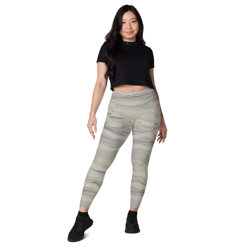 Silk Current on Leggings with Pockets — Front