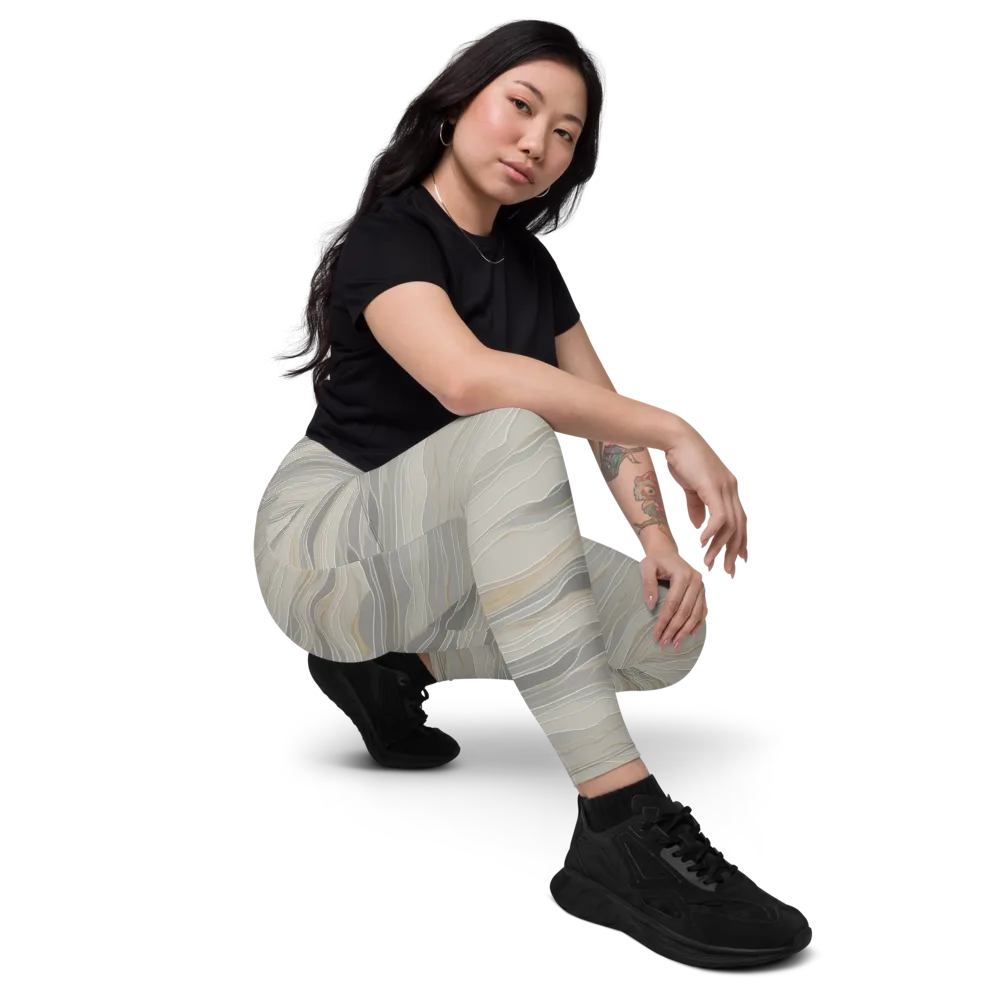 Silk Current on Leggings with Pockets — Right Front