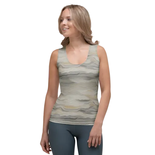 Silk Current on a Women's Tank Top