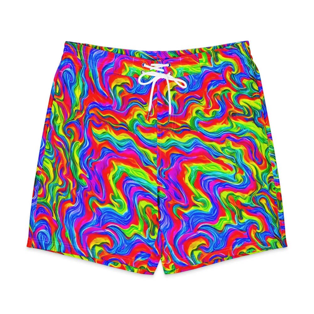 Color Storm on Men's Board Shorts — Front