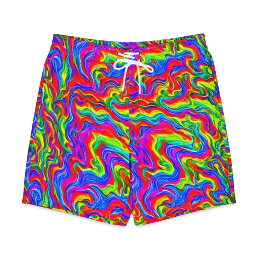 Color Storm on a Men's Board Shorts
