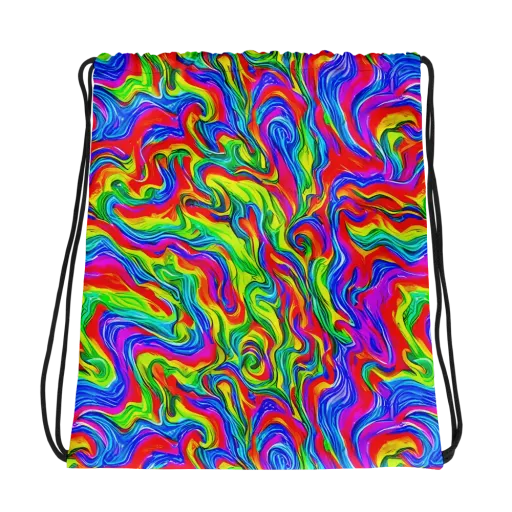 Color Storm on a Drawstring Bag