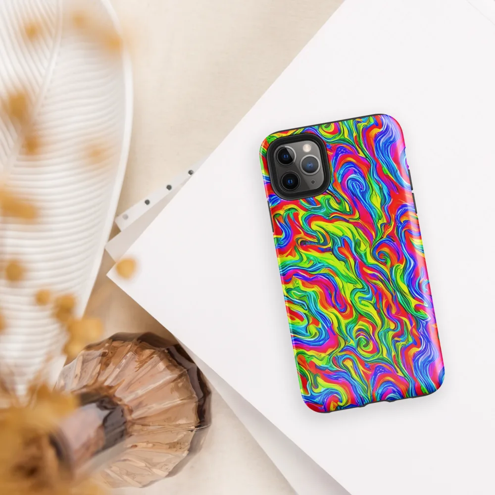 Color Storm on Tough Case for iPhone® — Front