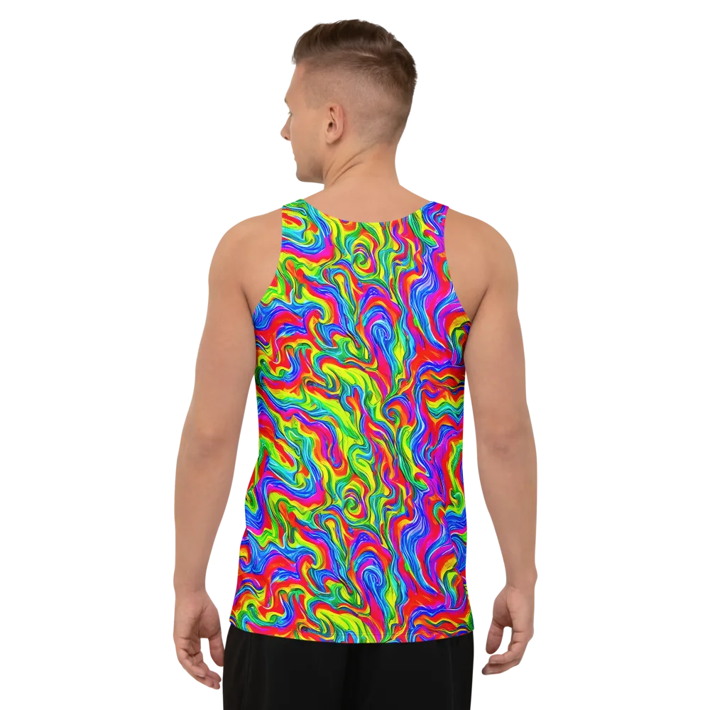 Color Storm on Men's Tank Top — Back