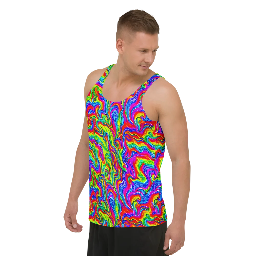 Color Storm on Men's Tank Top — Left Front