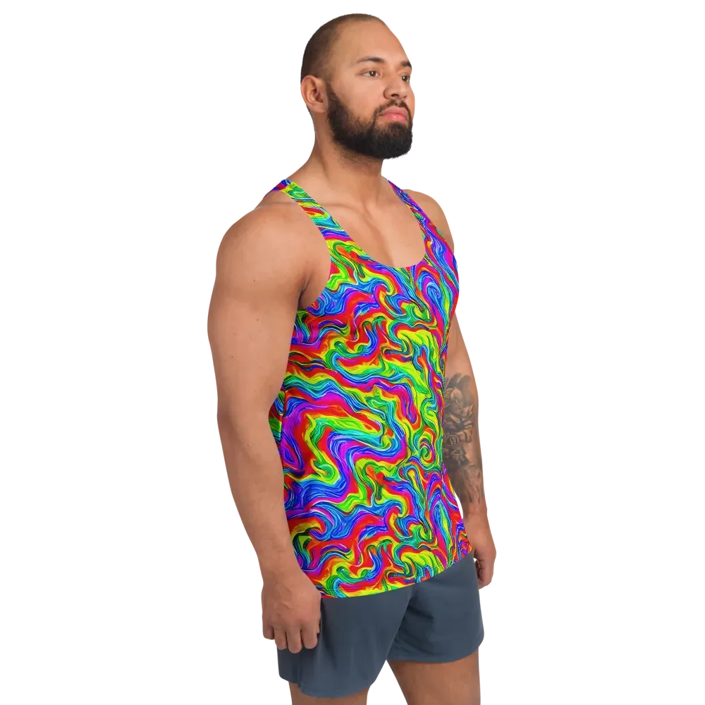 Color Storm on Men's Tank Top — Right Front