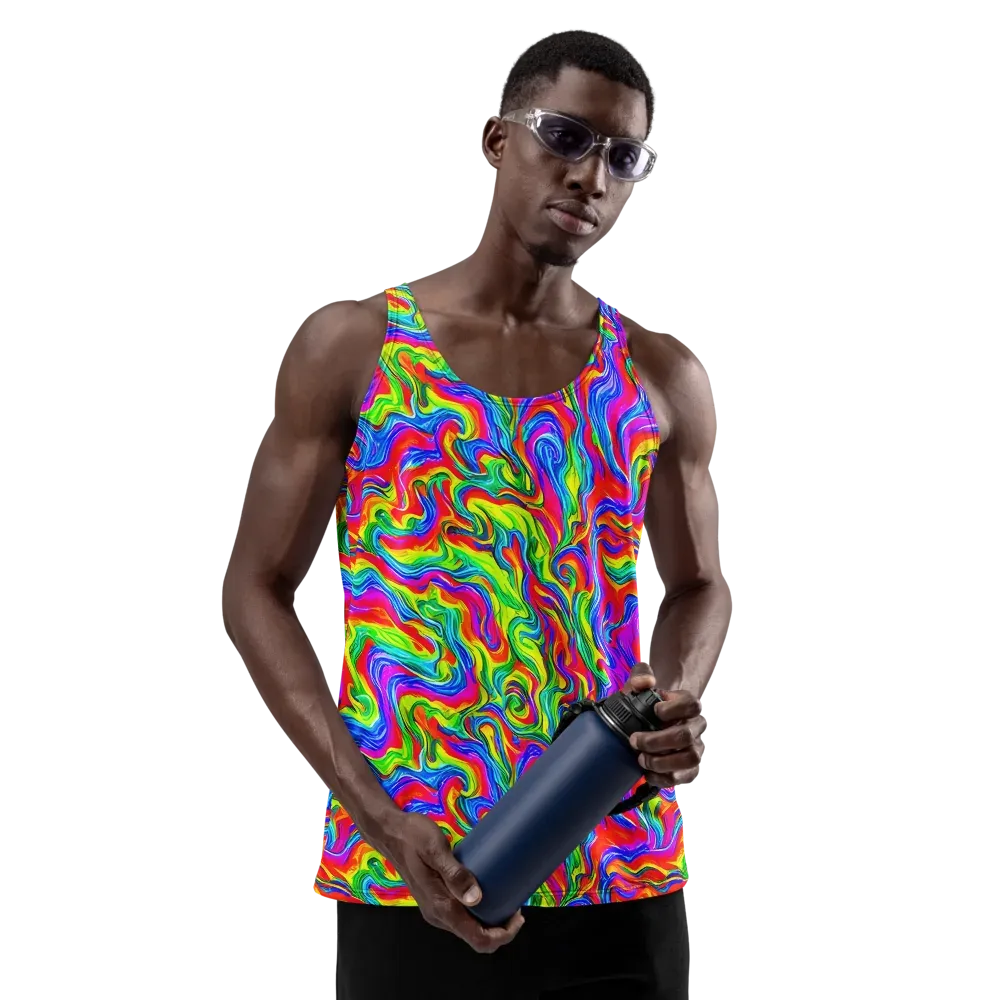 Color Storm on Men's Tank Top — Front