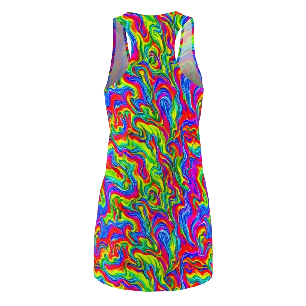 Color Storm on Racerback Dress — Back