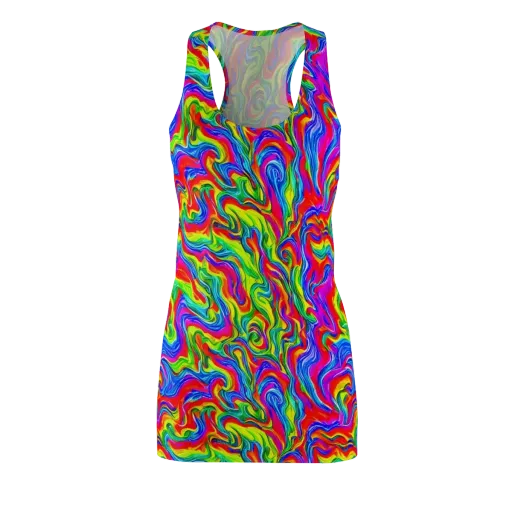 Color Storm on a Racerback Dress