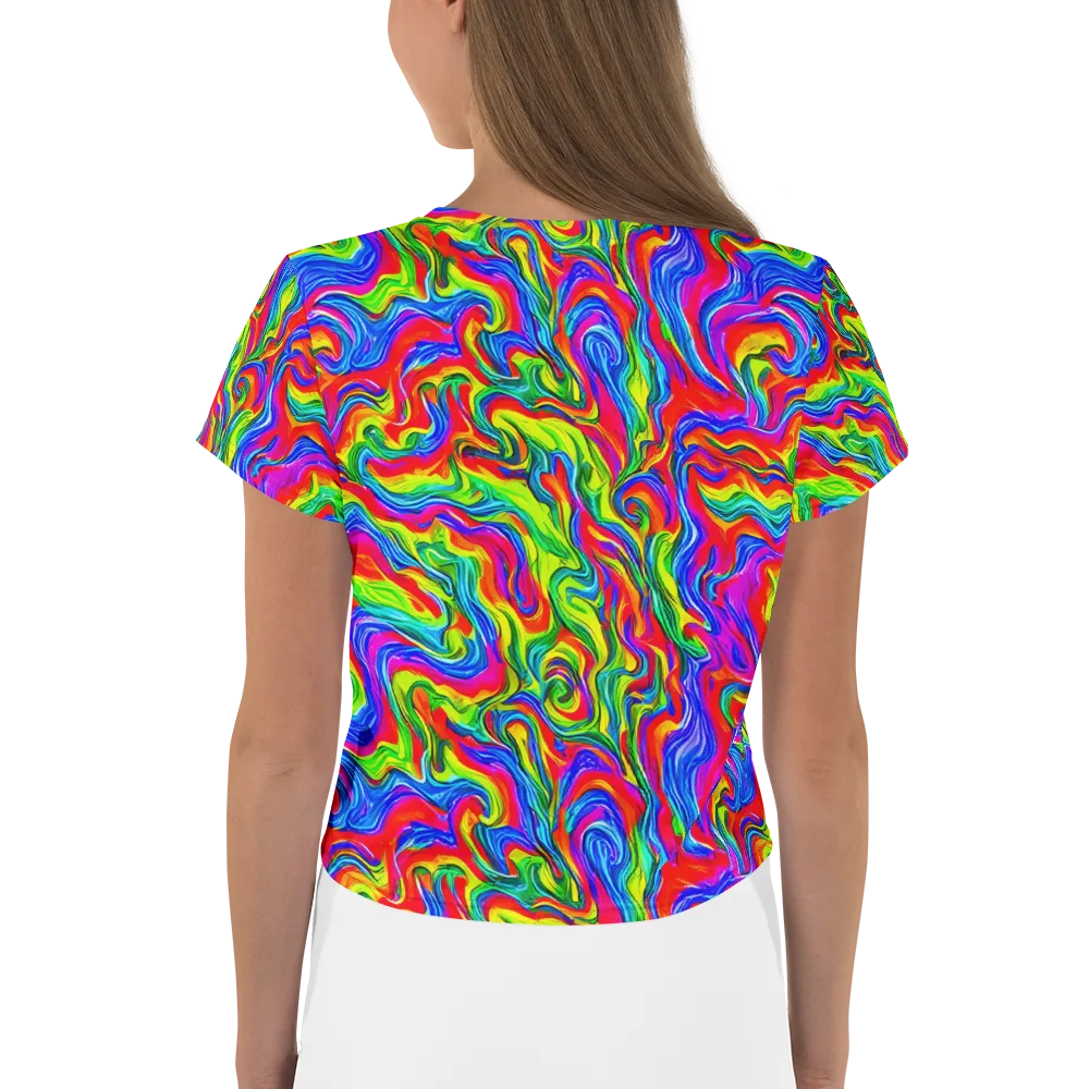 Color Storm on Crop Tee — Back