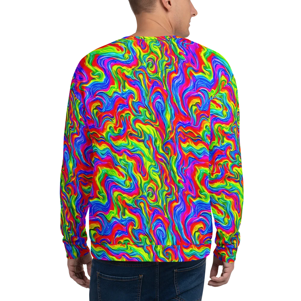 Color Storm on Sweatshirt — Back