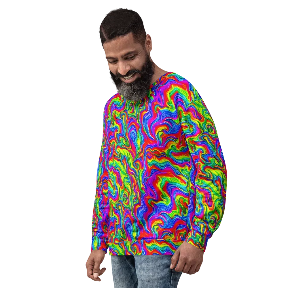 Color Storm on Sweatshirt — Left Front