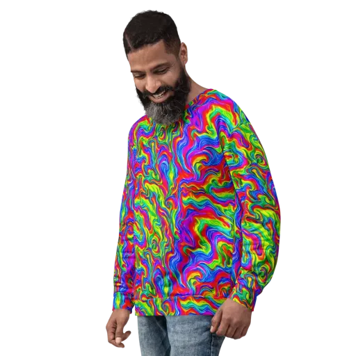 Color Storm on a Sweatshirt