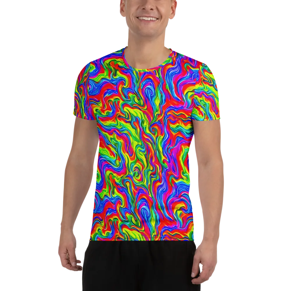 Color Storm on Men's Athletic T-Shirt — Front