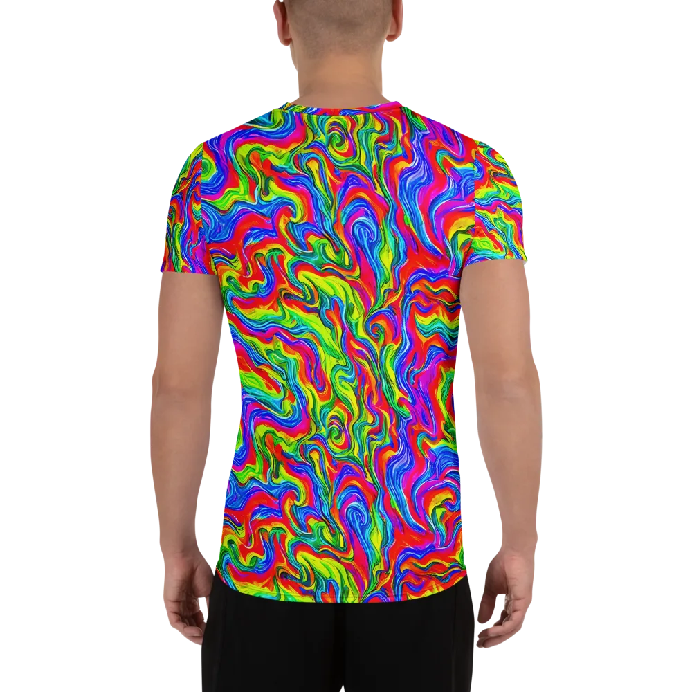 Color Storm on Men's Athletic T-Shirt — Back