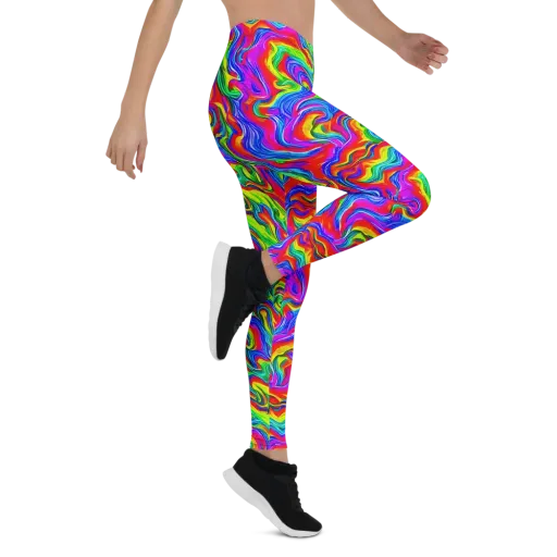 Color Storm on a Leggings