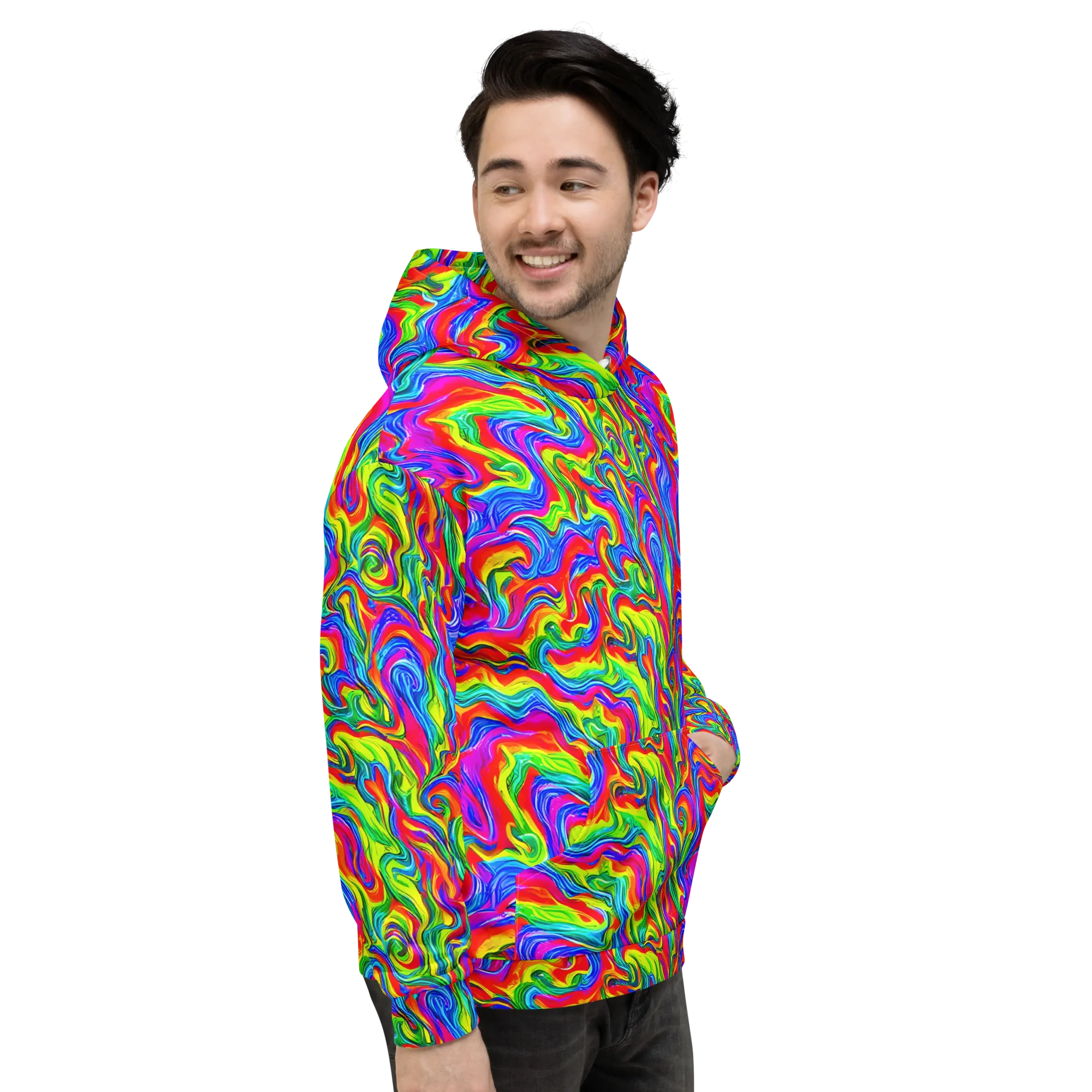 Color Storm on Hoodie — Right