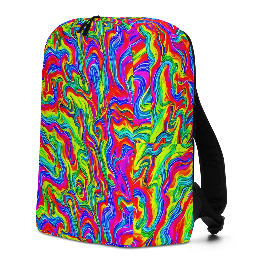 Color Storm on Minimalist Backpack — Left