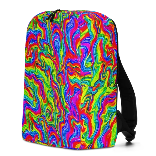 Color Storm on a Minimalist Backpack