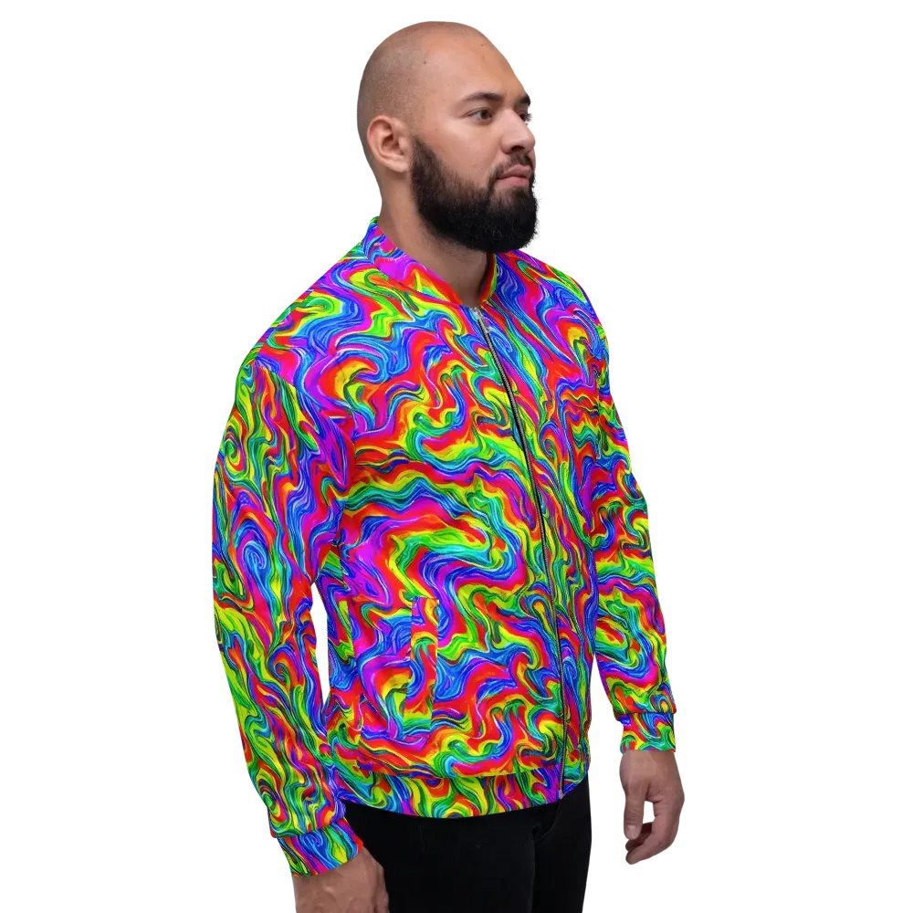 Color Storm on Bomber Jacket — Right